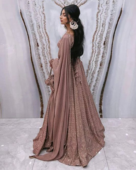 Embroidered Lehenga & Choli Set with Dupatta