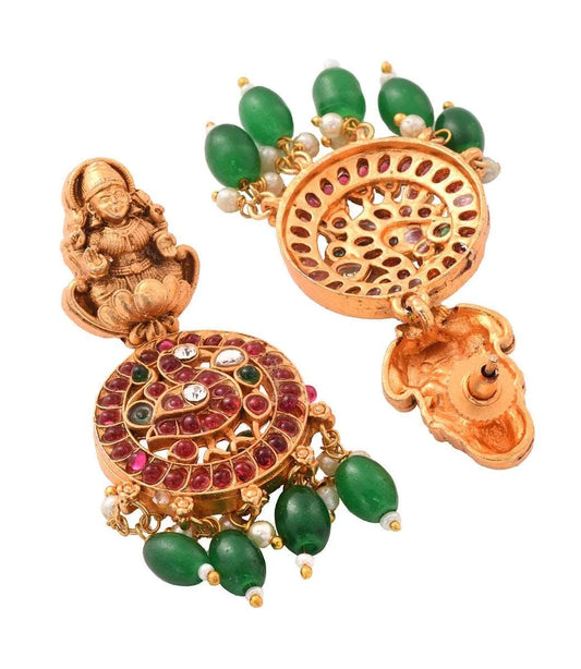 Gold Plated Beaded Gold Necklace Jewelry set