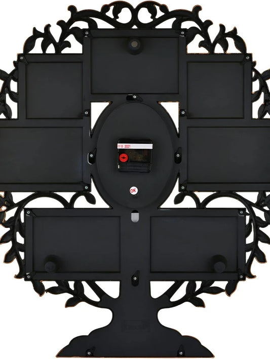 Black Oval Contemporary Wall Clock