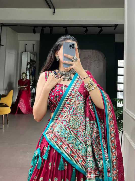 Printed Navratri Special Chaniya Choli Set