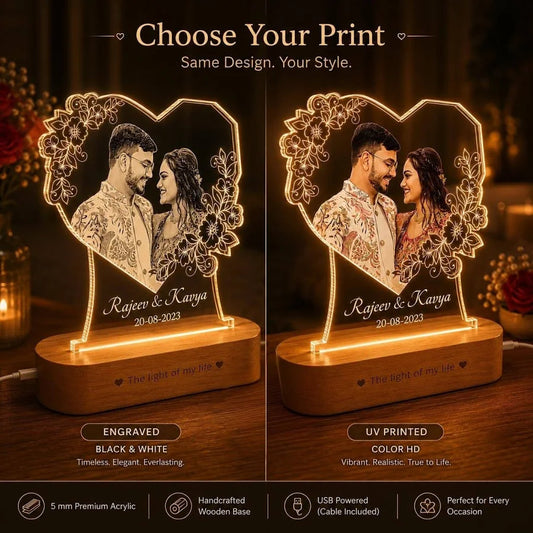 Radiant Love Personalized Photo Lamp – Romantic Gift (2)