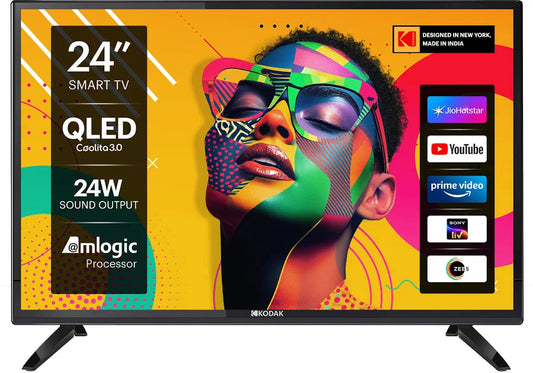 Kodak Qled Se 60 cm 24 Inch Qled Hd Ready Smart Linux Tv 24 W Sound Output | 2 Speakers