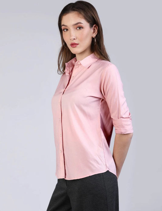Fashion Womens Pink Modal Viscose Full Sleeve Regular Fit