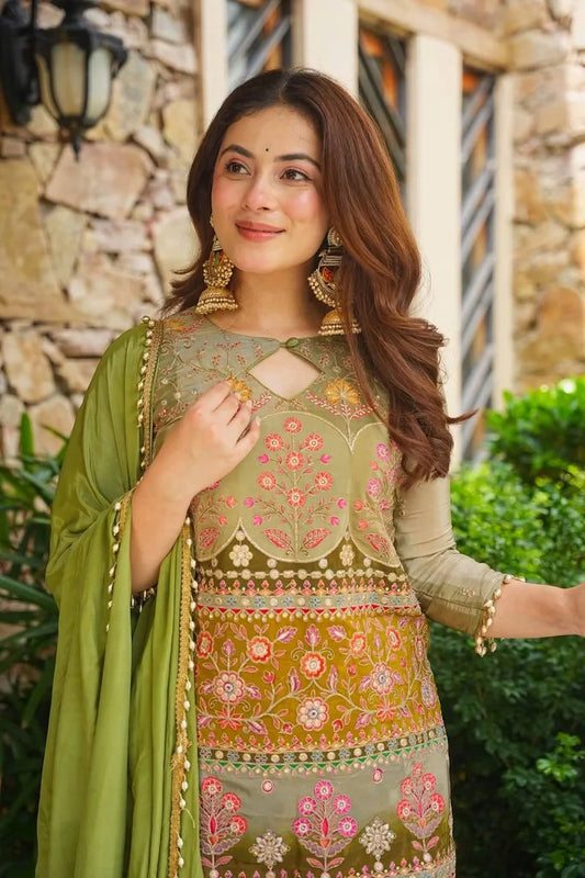 Heavy Embroidered Kurta Set