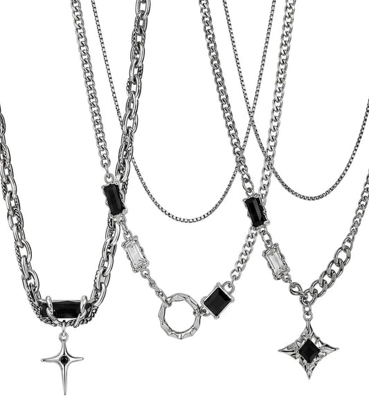 3-Piece Mens Gothic Jewellery Set,