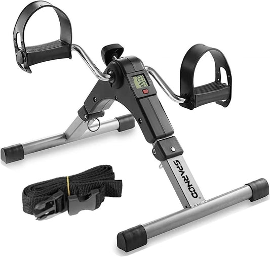 Mini Cycle Pedal Exerciser with Adjustable Resistance and Digital Display