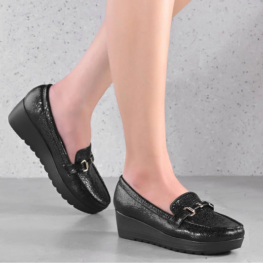 Women Textured Stylish Loafers