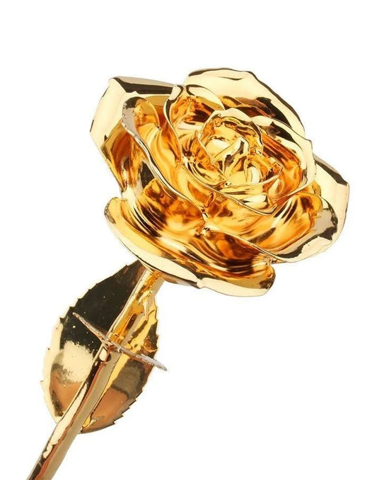 24k Dipped Gold plated Rose Flower