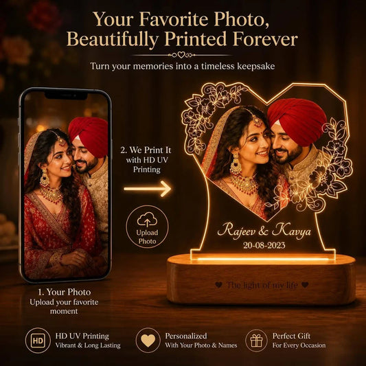 Radiant Love Personalized Photo Lamp – Romantic Gift (2)