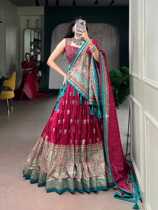 Printed Navratri Special Chaniya Choli Set